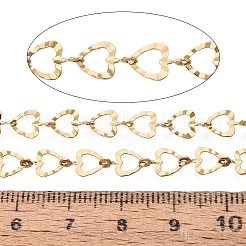Herzgliederketten aus strukturiertem Edelstahl 304&nbsp;CHS-Q009-04G