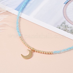 Set di collane con ciondolo stella e luna per ragazze adolescenti&nbsp;NJEW-JN03738-04