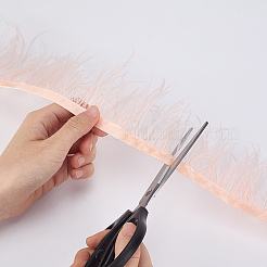 Garniture en fibre synthétique imitation plumes d'autruche de 2 m&nbsp;DIY-GF0014-47A