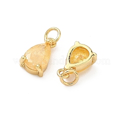 Pendentifs en laiton zircon cubique pavé&nbsp;KK-A291-06G