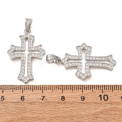 Messing micro pave klare zirkonia anhänger&nbsp;CU-CBA1321-01P
