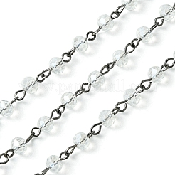 Catene in rilievo di vetro fatti a mano per collane bracciali fare&nbsp;AJEW-JB00132-01