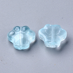 Perle di vetro verniciate a spruzzo trasparente&nbsp;GGLA-S054-008A-08
