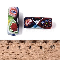 Handgefertigte Millefiori-Glassäulenperlen&nbsp;LA-N001-02B-01