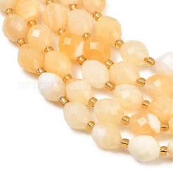 Chapelets de perles en jade jaune naturel&nbsp;GG-CBA702E-B01