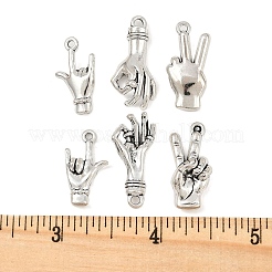 15 pz 3 stili pendenti in lega di stile tibetano&nbsp;TIBE-FP0001-21