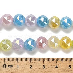 Chapelets de perles en verre électroplaqué&nbsp;EGLA-P066-06A-10mm-01