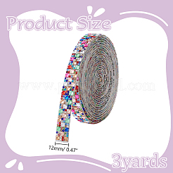 3 yarda de vidrio de imitación termosellado&nbsp;DIY-WH0622-385A