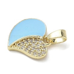 Pendentifs en laiton zircone cubique&nbsp;KK-L248-20G