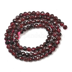 Brins de perles de grenat rouge naturel&nbsp;GG-CBA1497-A04-4mm