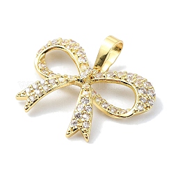 Placage en rack pendentifs en zircone cubique pavés de laiton&nbsp;KK-M282-27G