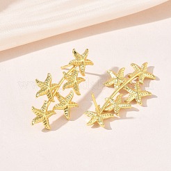 Boucles d'oreilles en laiton pour femmes&nbsp;EJEW-A167-02B-G