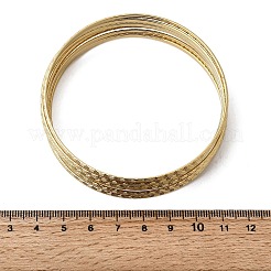 7 Stück 201 Edelstahl-Armreifen für Damen&nbsp;BJEW-Z151-04G-03