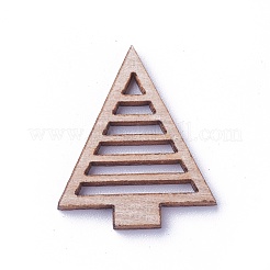 Pendentifs & cabochons en bois non teint&nbsp;WOOD-I004-40