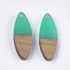 Pendentifs en bois de résine et de noyer&nbsp;RESI-S358-18F