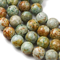 Fili di perle naturali di turchese peruviano (diaspro)&nbsp;G-T150-A01-10mm