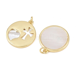 Pendentifs en coquille naturelle&nbsp;KK-L251-44G-A