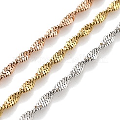 Colliers à chaîne multicouches en acier inoxydable 304 de Singapour&nbsp;NJEW-H043-10MC