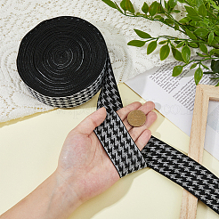 10 Yards flache elastische Nylon-Jacquardschnur&nbsp;OCOR-HS0001-01B