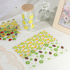 8 stücke 8 arten pvc kunststoff wasserdichte dekorative aufkleber etiketten&nbsp;DIY-SP0004-93C