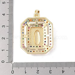 Pendentifs en laiton avec zircone cubique&nbsp;KK-Z050-32G-02