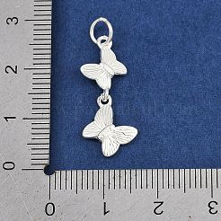 925 Doppel-Schmetterlingsanhänger aus Sterlingsilber&nbsp;STER-K183-07S