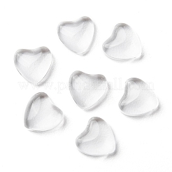 Transparentem Glas Herz Cabochons&nbsp;GGLA-R021-8mm