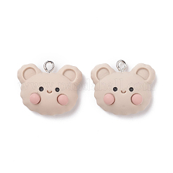 Pendentifs en résine opaque&nbsp;RESI-F030-01