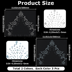 Glas Hotfix Strass&nbsp;DIY-CY0001-01D