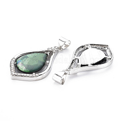 Natürliche Abalone Muschel / Paua Muschel Anhänger&nbsp;PALLOY-N166-004-B01-RS