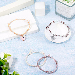 6 pulsera trenzada de cordón de algodón bohemio de 6 colores&nbsp;BJEW-TA0001-28