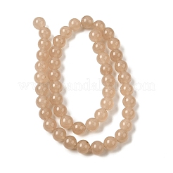 Natürliche weiße Jade perlen Stränge&nbsp;G-H348-8mm-02