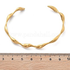 Braccialetti a polsino in acciaio inossidabile 304 per donna&nbsp;BJEW-B108-14G
