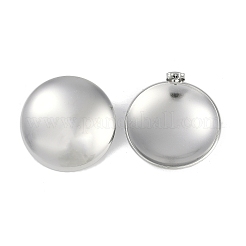 Boucles d'oreilles demi-rondes en acier inoxydable 304&nbsp;EJEW-Z075-01P