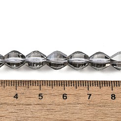 Chapelets de perles en verre électroplaqué&nbsp;EGLA-L045-H-PL01