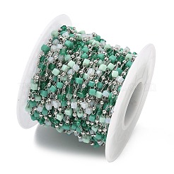 Chaînes de perles en verre manuels&nbsp;CHC-F008-A14-P