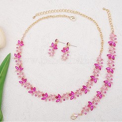 Legierung Strass-Schmuck-Sets&nbsp;FS-WG043C9-01
