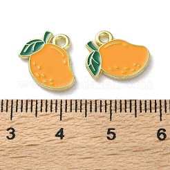 Breloques en alliage émaillé de fruits&nbsp;PALLOY-S058-01LG-29