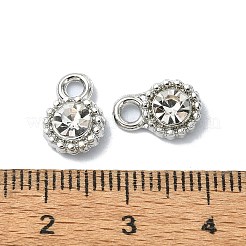 Strass-Charms aus Legierung mit Zahnstangenbeschichtung&nbsp;FIND-M014-16C-P