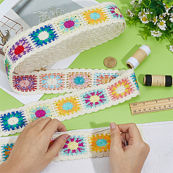 Ruban de polyester de style ethnique de 10 mètre&nbsp;OCOR-WH0101-210A