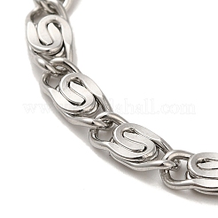 304 Edelstahl Lumachina Kettenarmbänder&nbsp;BJEW-C079-01C-P