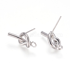 Gestell aus Messing Ohrstecker Zubehör&nbsp;KK-L198-006P