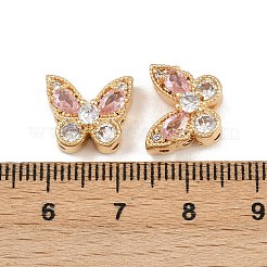 Liens papillon multibrins en laiton micro pavé de zircones cubiques&nbsp;KK-K407-29G-03