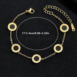 Minimalistische Armbänder aus Edelstahl 201 mit römischen Ziffern&nbsp;BZ3642-2