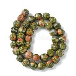 Natur Unakit Perlen Stränge&nbsp;G-H023-A02-01