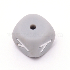Perline dell'alfabeto in silicone per la realizzazione di braccialetti o collane&nbsp;SIL-TAC001-01A-Y