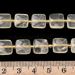 Stränge aus natürlichen Zitronenquarzperlen (erhitzt)&nbsp;G-L642-L07-10mm