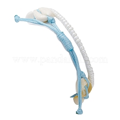 2 Stück 2-teiliges Stretch-Armband-Set mit Glasperlen und Legierungs-Schildkrötenperlen&nbsp;BJEW-JB09707