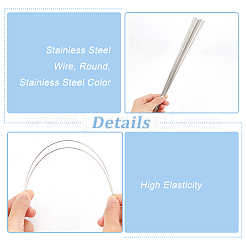 304 Edelstahldraht&nbsp;STAS-WH0050-02B