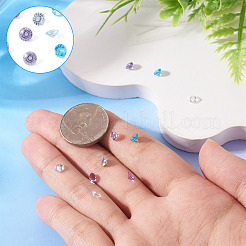 10 Stück 5 Farben Zirkonia-Cabochons&nbsp;ZIRC-TA0001-32